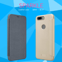 

Кожаный чехол (книжка) Nillkin Sparkle Series для OnePlus 5T