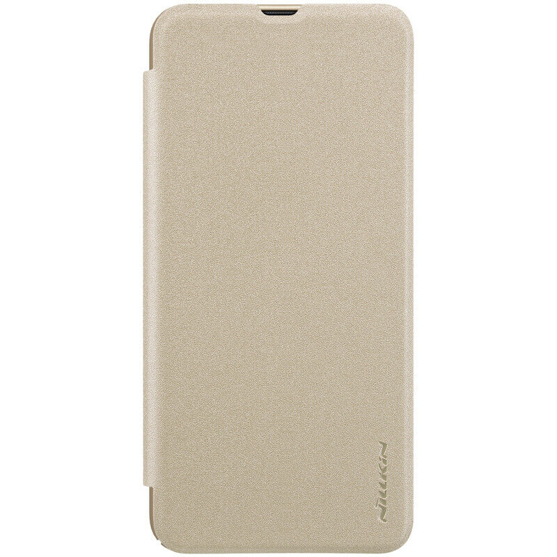 

Кожаный чехол (книжка) Nillkin Sparkle Series для Samsung Galaxy A20 / A30 Золотой (103043)