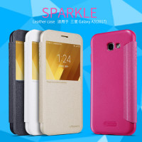 

Кожаный чехол (книжка) Nillkin Sparkle Series для Samsung A320 Galaxy A3 (2017)