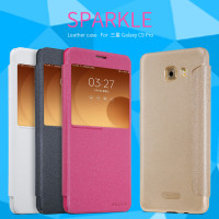 

Кожаный чехол (книжка) Nillkin Sparkle Series для Samsung Galaxy C9 Pro