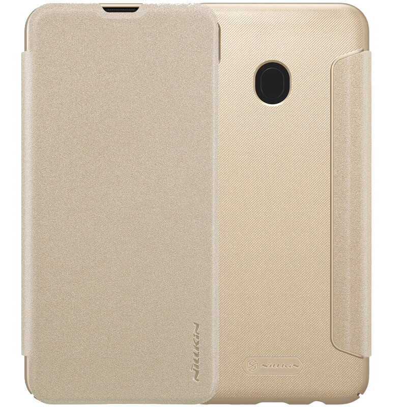 

Кожаный чехол (книжка) Nillkin Sparkle Series для Samsung Galaxy M20 Золотой (100195)