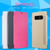 

Кожаный чехол (книжка) Nillkin Sparkle Series для Samsung Galaxy Note 8