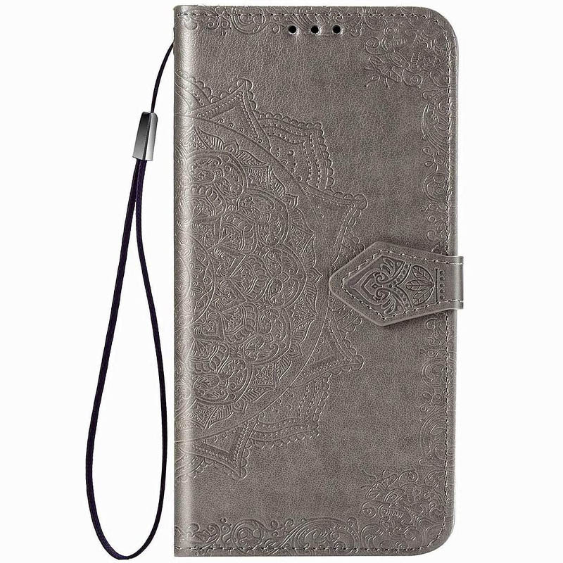 

Кожаный чехол (книжка) Art Case с визитницей для Huawei Y5p Серый (135930)