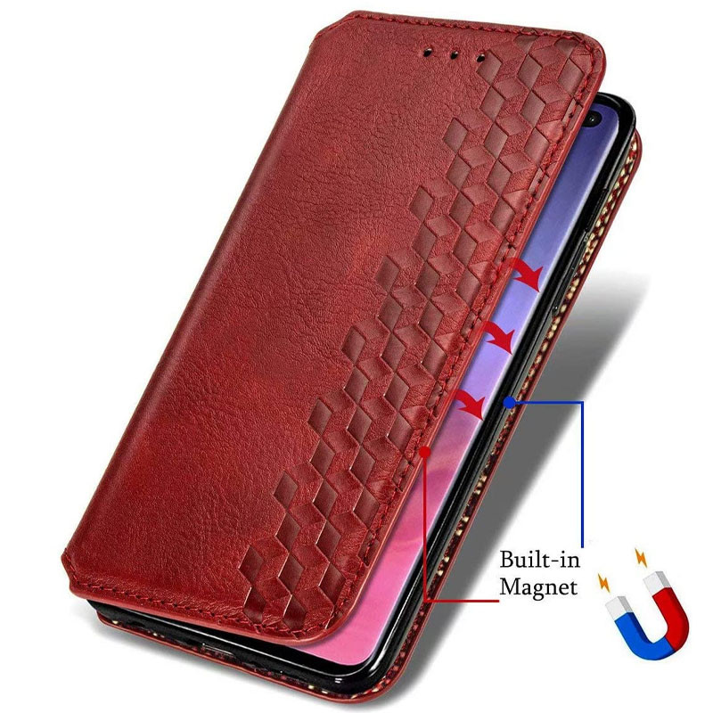 

Кожаный чехол книжка GETMAN Cubic (PU) для Oppo A72 Красный (141295)