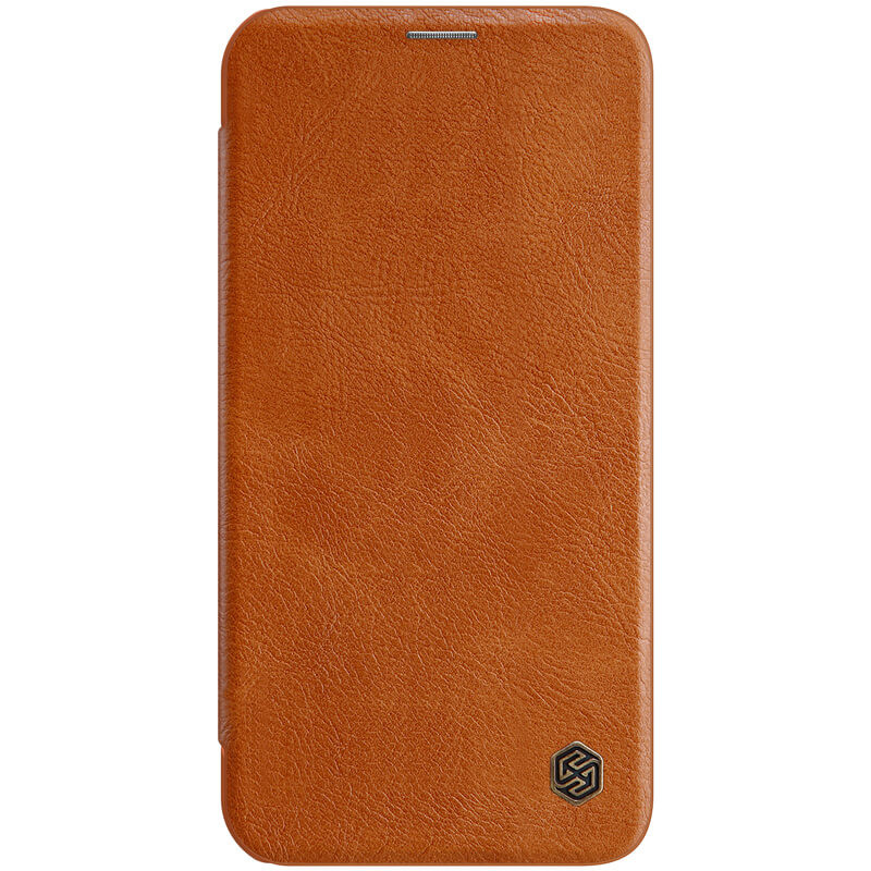 

Шкіряний чохол (книжка) Nillkin Qin Series для Apple iPhone 12 mini (Коричневий)