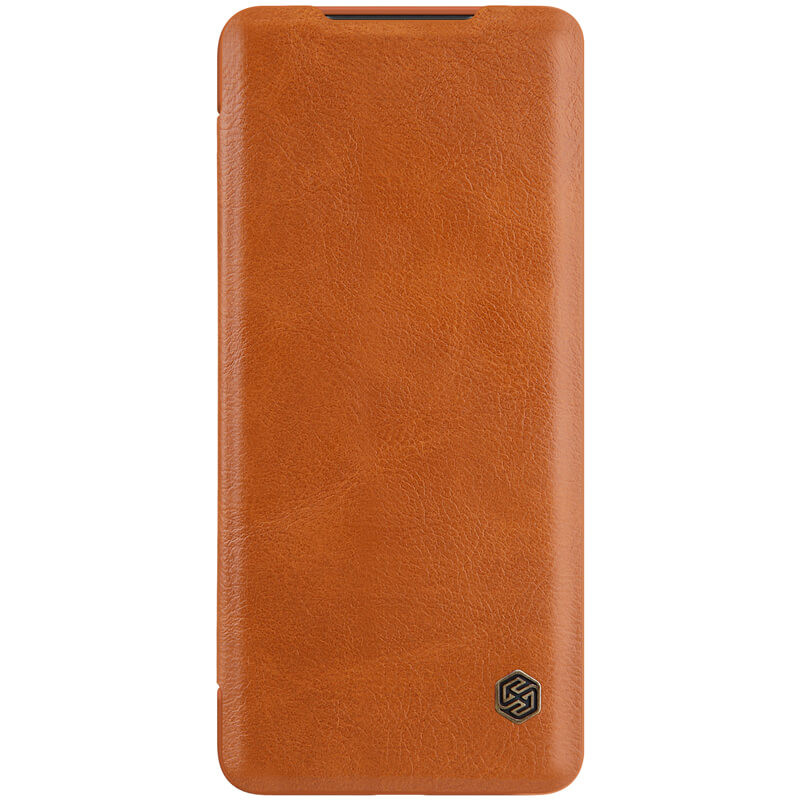 

Кожаный чехол (книжка) Nillkin Qin Series для Samsung Galaxy S20+ Коричневый (122525)