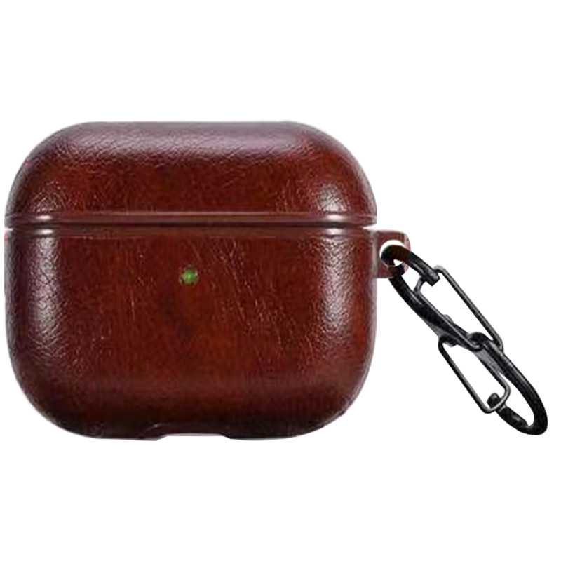 

Кожаный футляр Leather series для наушников AirPods Pro Коричневый (119483)