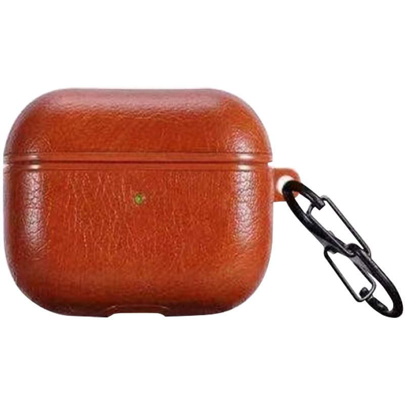 

Кожаный футляр Leather series для наушников AirPods Pro Светло-коричневый (119485)