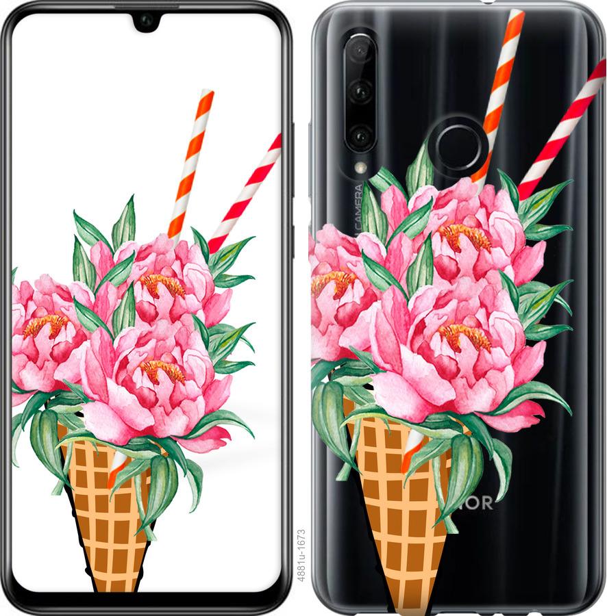 

Чехол на Huawei Honor 10i Мороженое-пионы