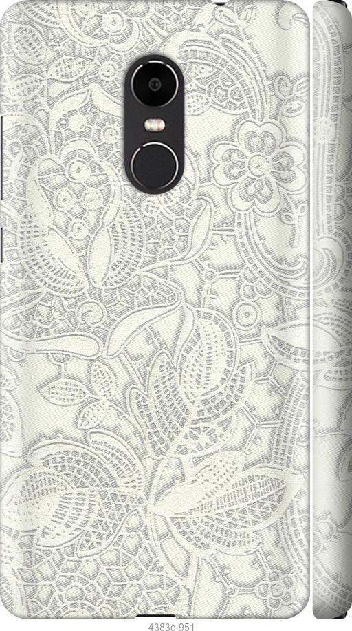 

Чехол на Xiaomi Redmi Note 4X Белое кружево