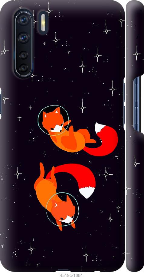 

Чехол на Oppo A91 Лисички в космосе