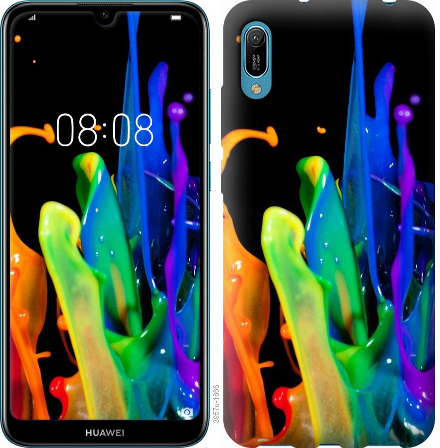 

Чохол на Huawei Y6 2019 бризки фарби