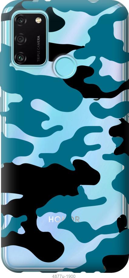 Чехол на Xiaomi Redmi 9C Камуфляж прозрачный фон