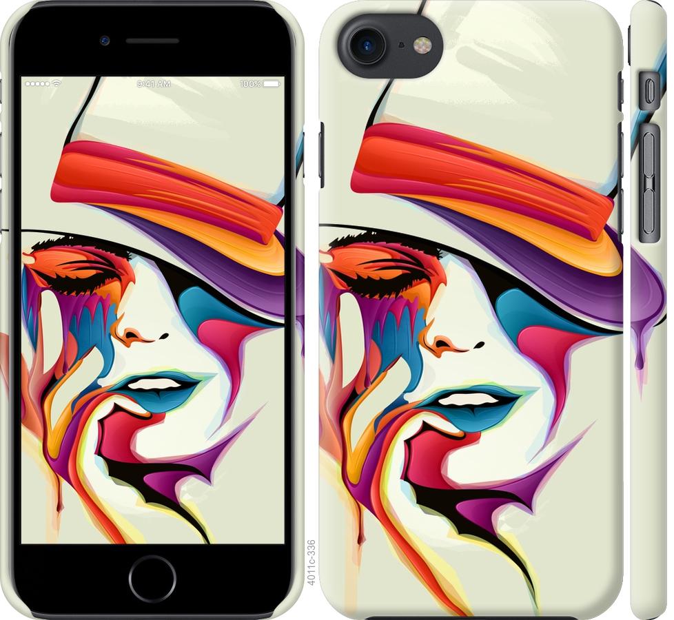 

Чохол на iPhone 7 Барвиста жінка в капелюсі