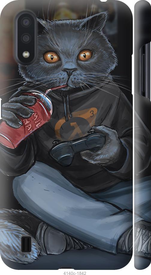 

Чехол на Samsung Galaxy A01 A015F gamer cat