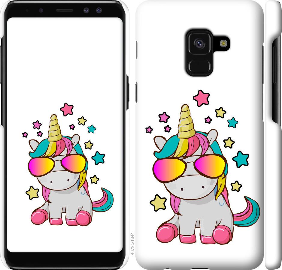

Чехол на Samsung Galaxy A8 2018 A530F Единорог в очках