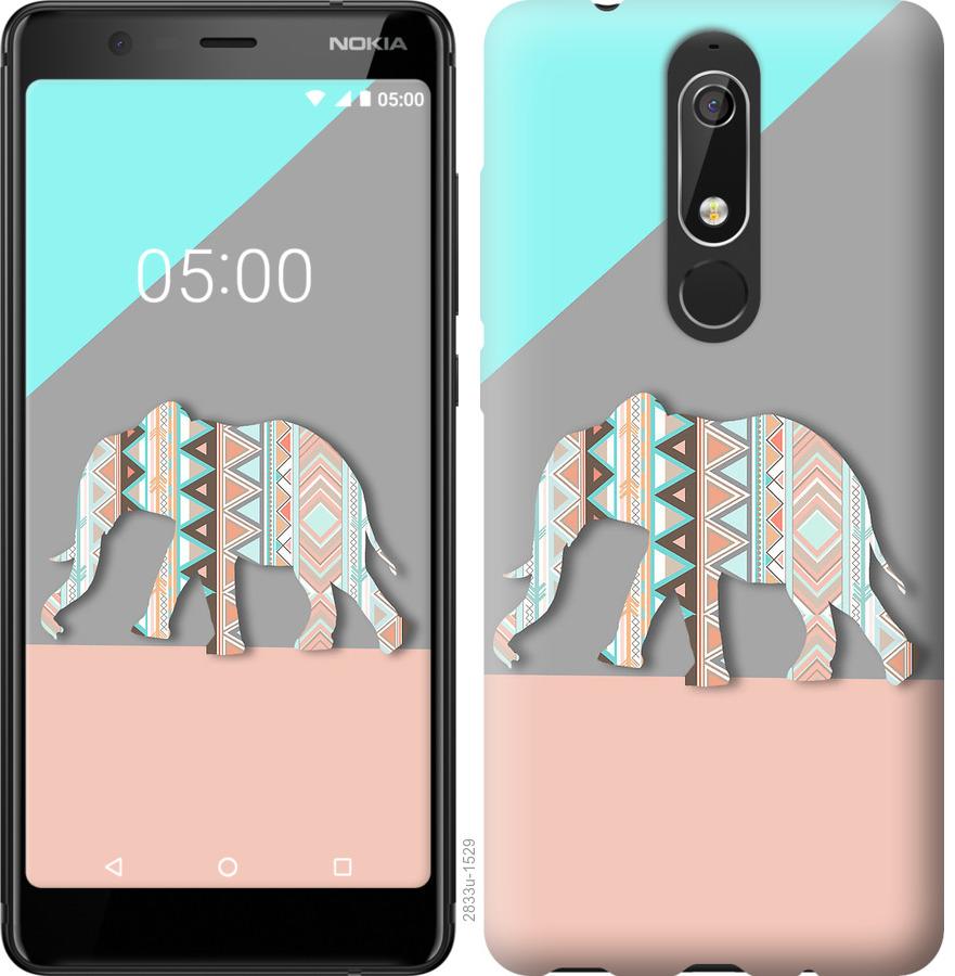 

Чохол на Nokia 5.1 Візерунчастий слон