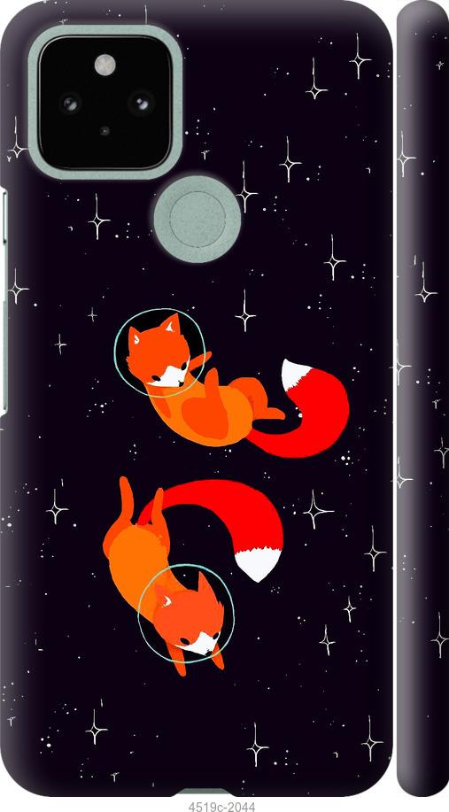 

Чехол на Google Pixel 5 Лисички в космосе