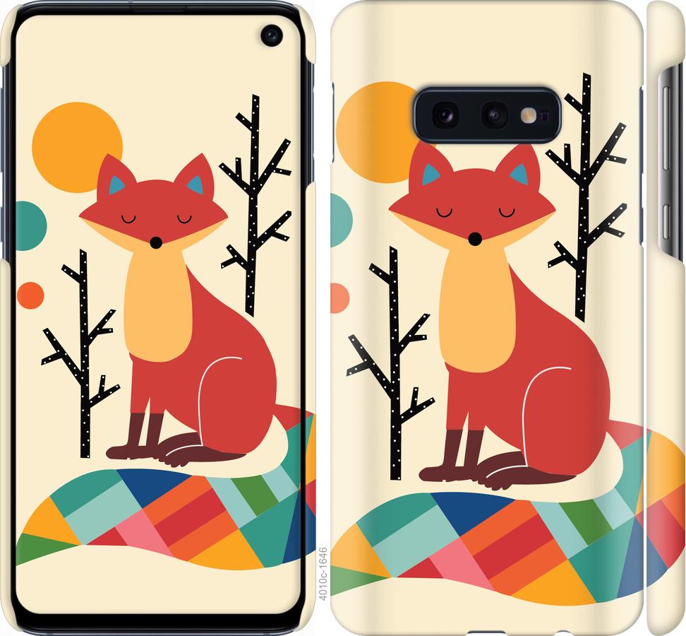 

Чехол на Samsung Galaxy S10e Rainbow fox