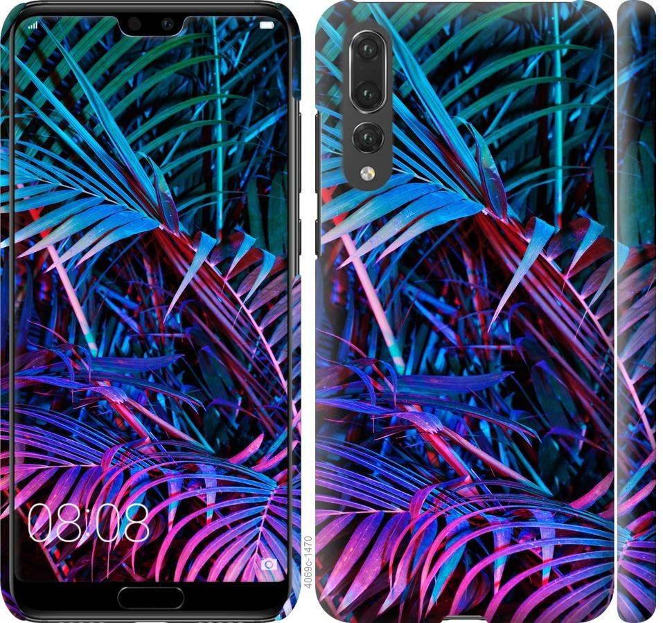 Чехол на Huawei P20 Pro Папоротник под ультрафиолетом