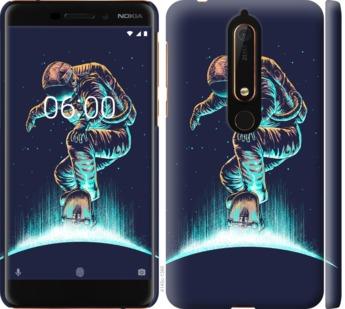

Чехол на Nokia 6 2018 Космонавт на скейтборде