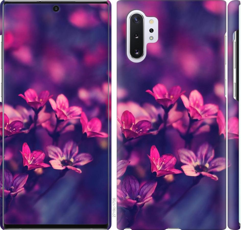 

Чохол на Samsung Galaxy Note 10 Plus Пурпурні квіти