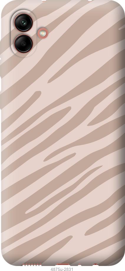 Чохол на Samsung Galaxy A04 A045F Зебра беж