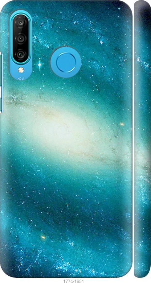 

Чехол на Huawei P30 Lite Голубая галактика