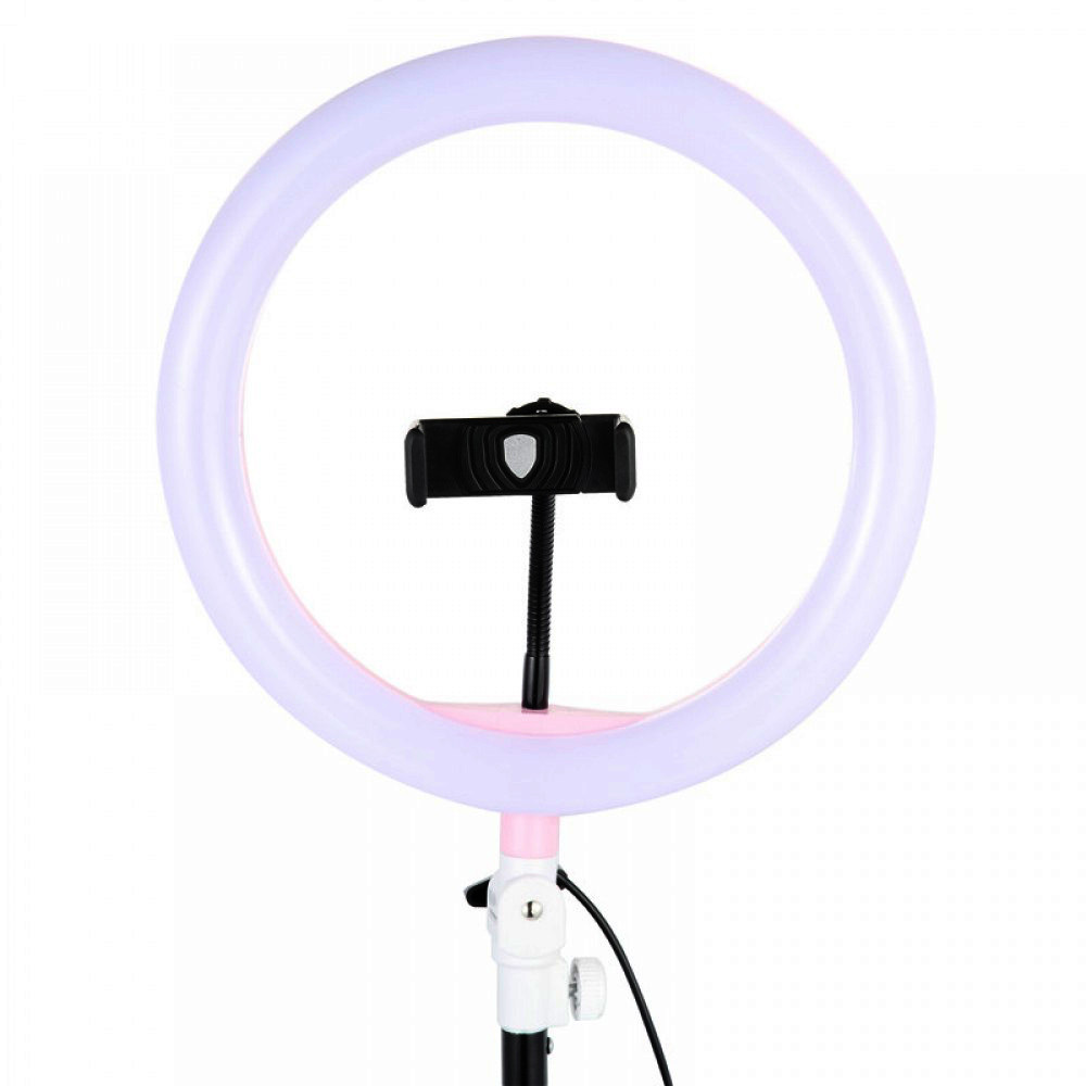 

LED подсветка с держателем для смартфона ZD666 (26 см) без штатива Белый / Розовый (131484)