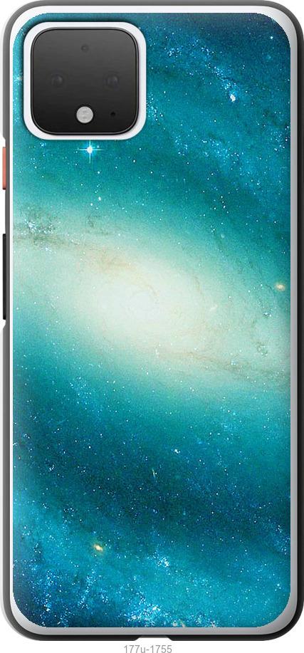 

Чехол на Google Pixel 4 Голубая галактика