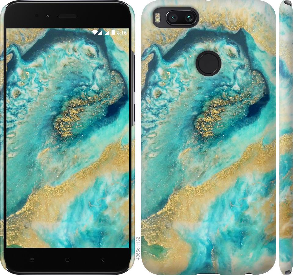 

Чехол на Xiaomi Mi A1 Green marble