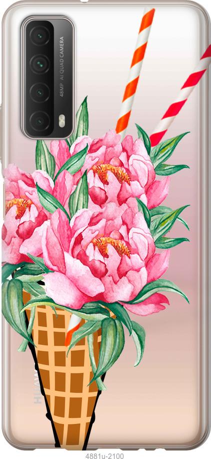 

Чохол на Huawei P Smart 2021 Морозиво-піони