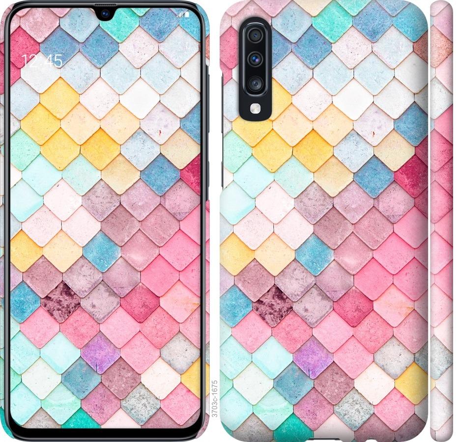 

Чехол на Samsung Galaxy A70 2019 A705F Красочная черепица