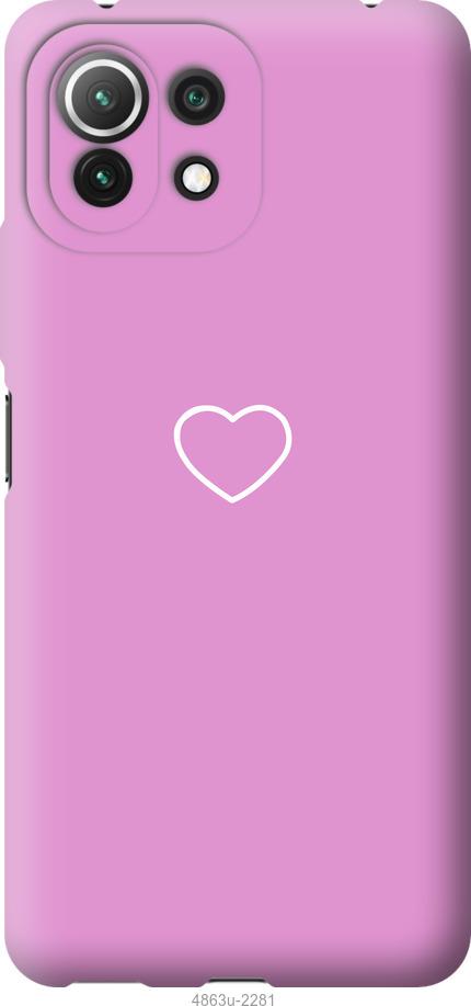 Чохол на Xiaomi Mi 11 Lite серце 2