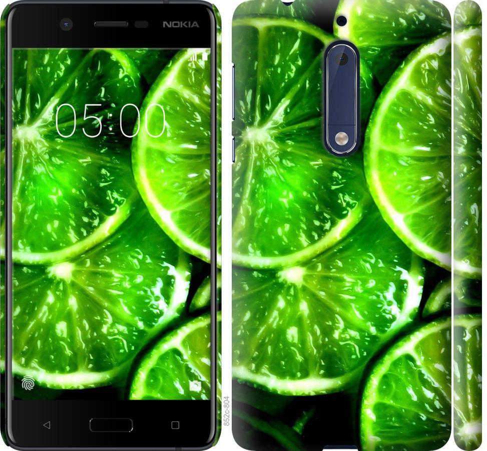 

Чохол на Nokia 5 Зелені часточки лимона
