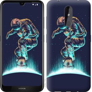 

Чехол на Nokia 3.2 Космонавт на скейтборде