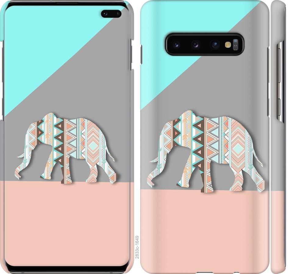 

Чохол на Samsung Galaxy S10 Plus Візерунчастий слон
