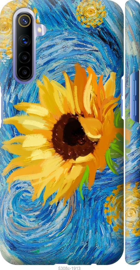 

Чохол на Realme 6 Квіти жовто-блакитні
