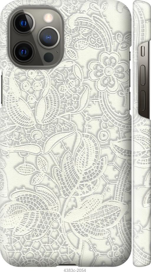 Чехол на iPhone 12 Pro Max Белое кружево