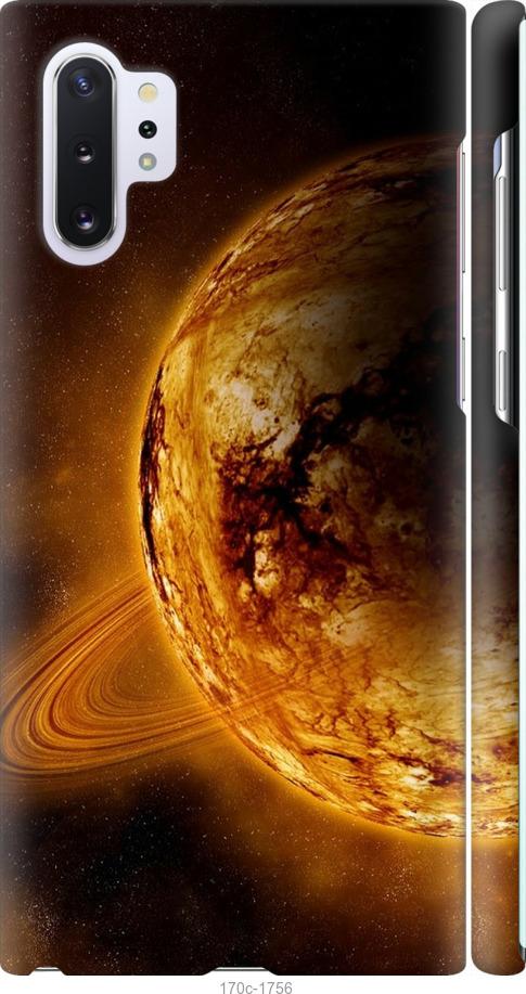 Чехол на Samsung Galaxy Note 10 Plus Жёлтый Сатурн