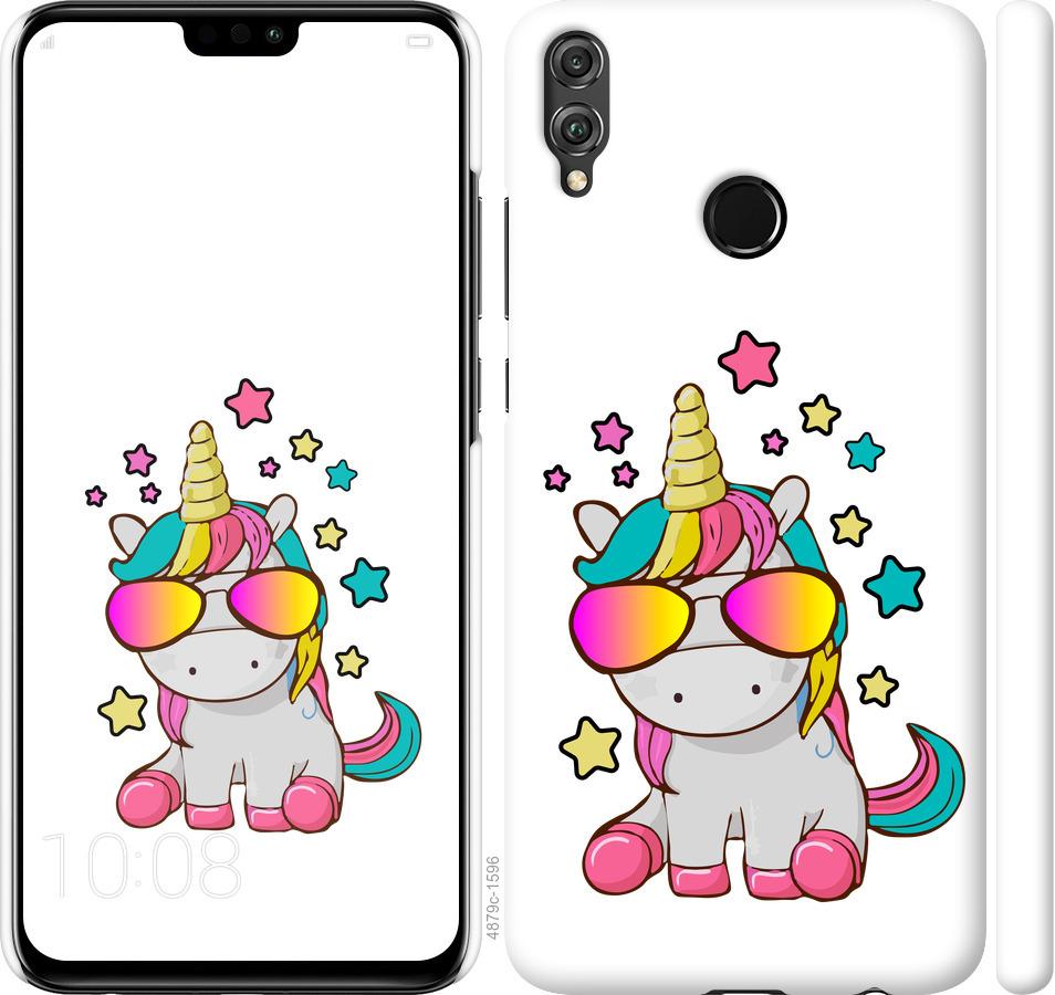 

Чехол на Huawei Honor 8X Единорог в очках