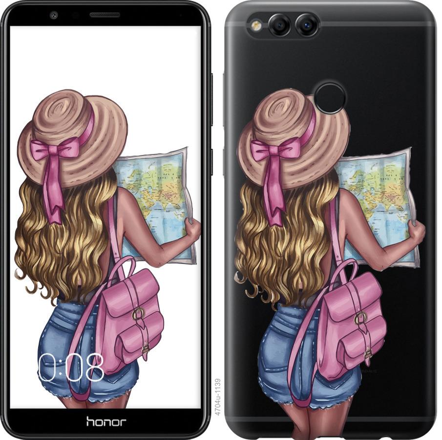 

Чохол на Huawei Honor 7X Дівчина з картою