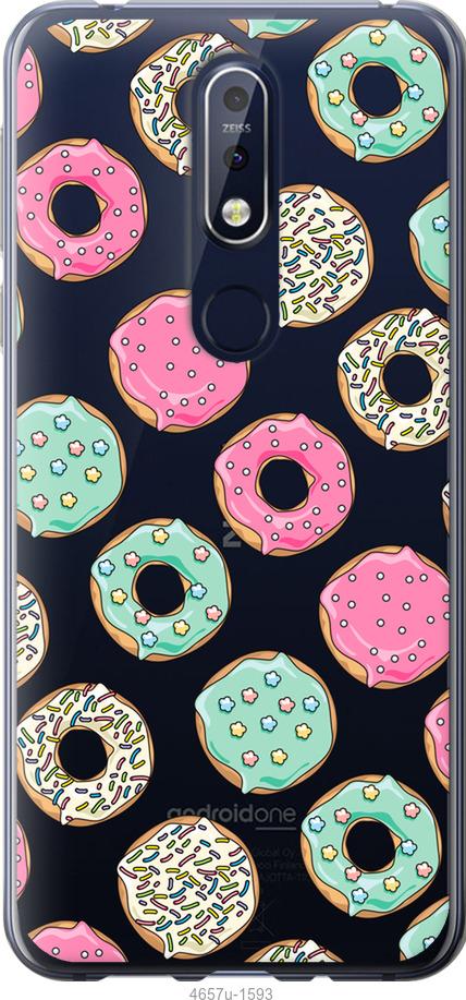 

Чехол на Nokia 7.1 Пончики 1