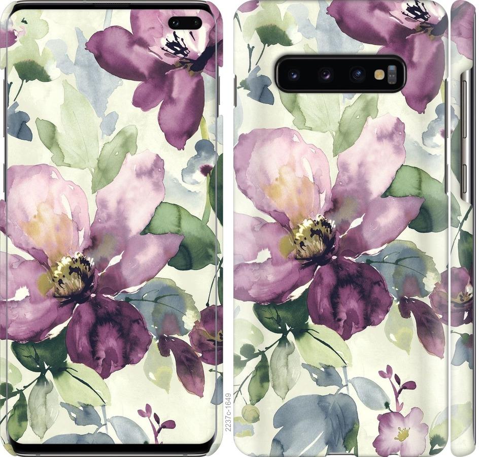 

Чохол на Samsung Galaxy S10 Plus Квіти аквареллю