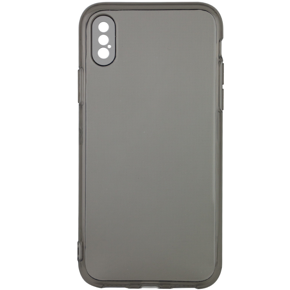 

Матовый полупрозрачный TPU чехол с защитой камеры для Apple iPhone X / XS (5.8") Черный / Black (142709)