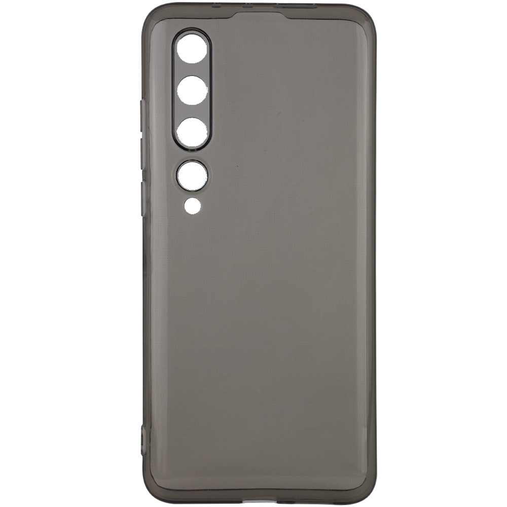 

Матовый полупрозрачный TPU чехол с защитой камеры для Xiaomi Mi 10 Черный / Black (142723)