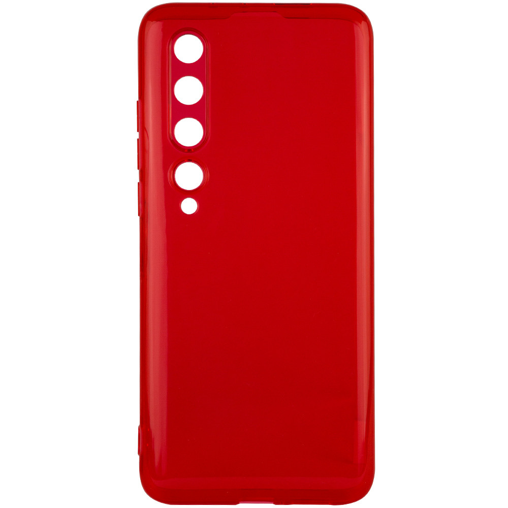 

Матовый полупрозрачный TPU чехол с защитой камеры для Xiaomi Mi 10 Красный / Red (142720)