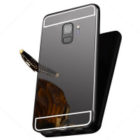 

Металлический бампер с акриловой вставкой с зеркальным покрытием для Samsung Galaxy S9