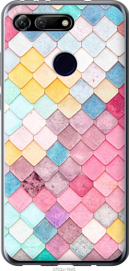 

Чехол на Huawei Honor View 20 Красочная черепица