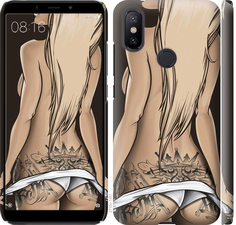 Чехол на Xiaomi Mi A2 Девушка с татуировкой